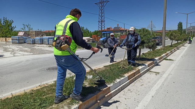İscehisarın yeşil alanları güzelleşiyor