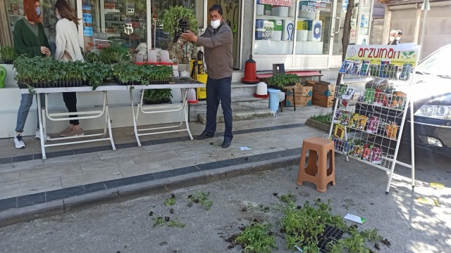 İsrailin tohum ve fidelerini yerlere saçarak, tepki gösterdiler