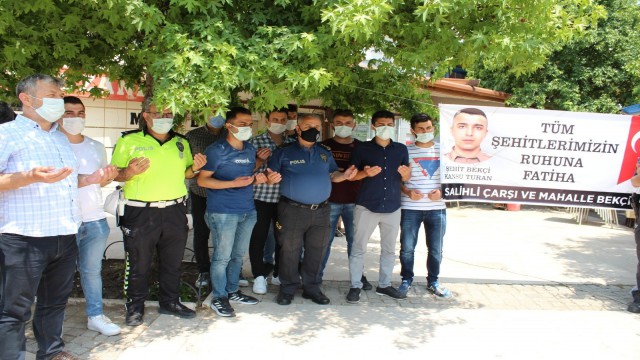 İstanbulda şehit olan bekçi Kansu Turan, Salihlide anıldı