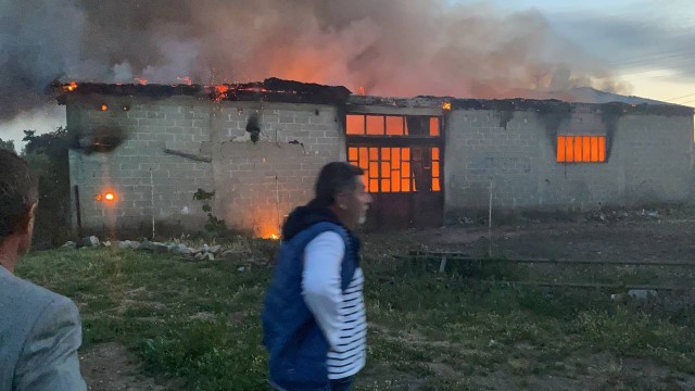 İznikte iş yeri yangını