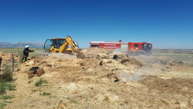 Karamanda saman yangını