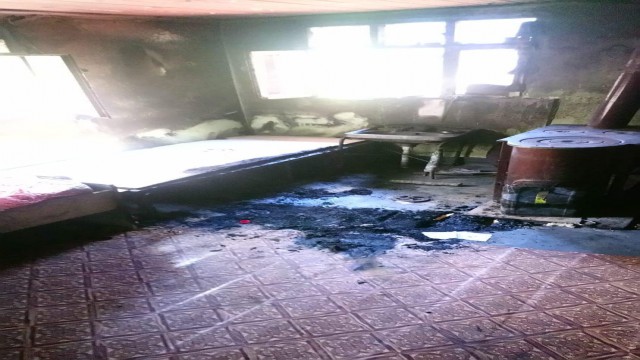 Kastamonuda sobadan çıkan yangında 2 kişi yaralandı