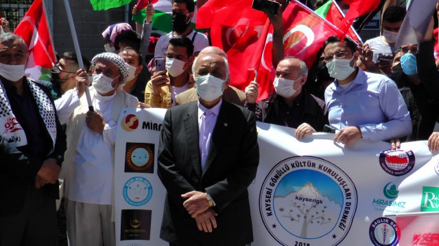 Kayseri Gönüllü Kültür Teşekküllerinden İsraile tepki