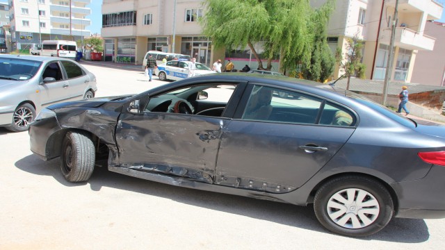 Kazada şans eseri yaralanan olmadı