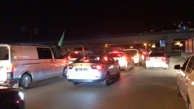 Kocaelide Filistine destek konvoyu