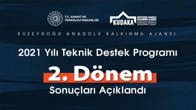 KUDAKA 2021 yılı teknik destek programı 2. Dönem sonuçları açıklandı