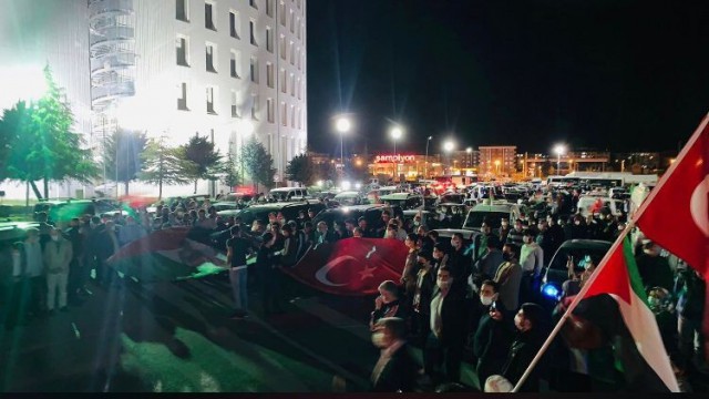 Malatyalılardan İsraile tepki ‘Mescid-i Aksaya destek konvoyu