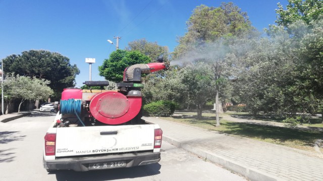 Manisada haşereyle mücadele hız kazandı