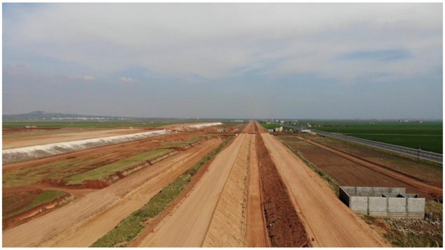 Mardin ana kanal ve cazibe sulama inşaatı devam ediyor