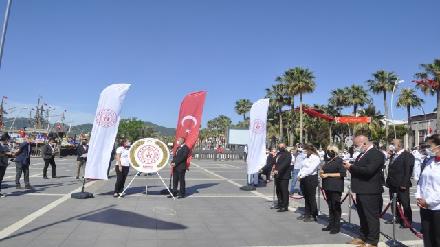 Marmaris‘te 19 Mayıs törenle kutlandı