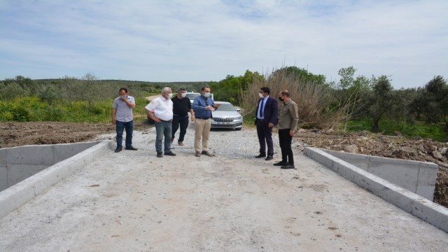 MASKİnin Dereköydeki menfez imalatlarına yerinde inceleme