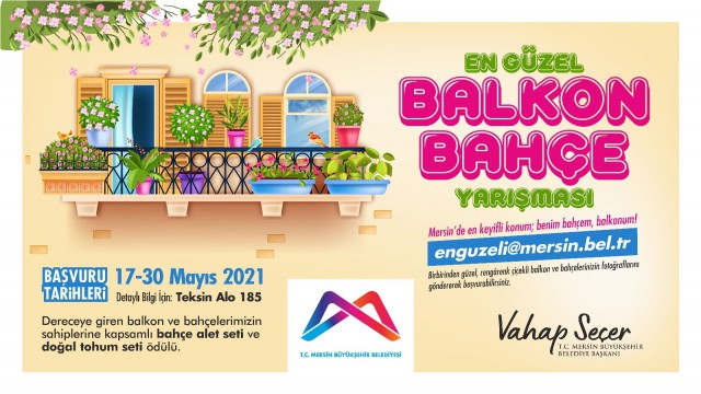 Mersinde en güzel bahçe ve balkon yarışması