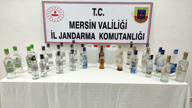 Mersinde sahte alkol operasyonu