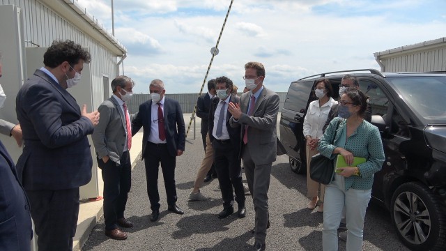 Meyer-Landrut ve Kaymakcı, Lüleburgaz Hızlı Tren Merkez Şantiyesini inceledi