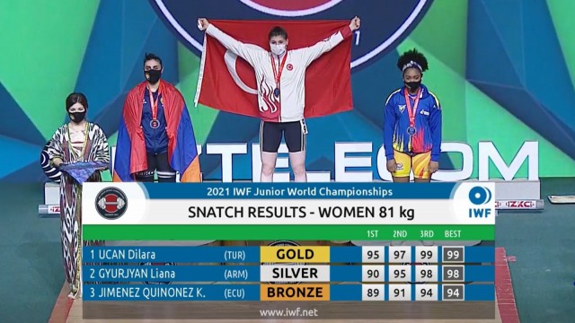 Milli halterci Dilara Uçandan 3 madalya