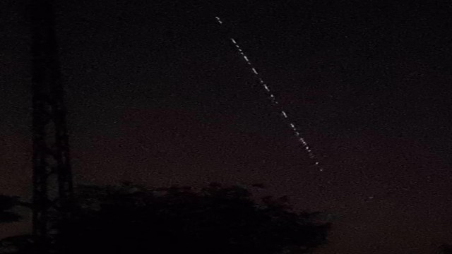 Muskın Starlink uyduları Şırnak semalarında görüldü