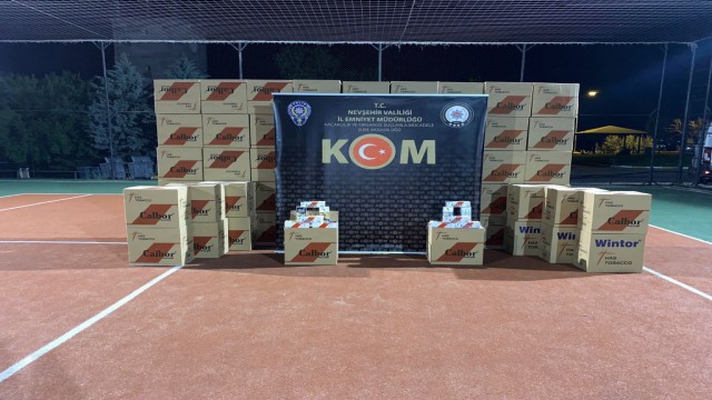 Nevşehirde 1 milyon 590 bin adet makaron ele geçirildi