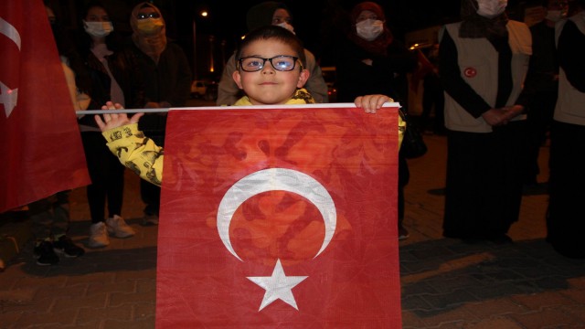 Nevşehirde Filistine destek gösterisi