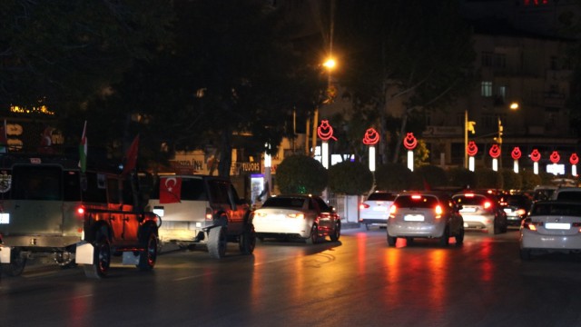 Niğdede Filistine destek konvoyu düzenlendi