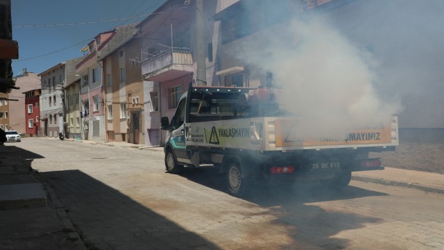 Odunpazarında ilaçlama çalışmaları devam ediyor