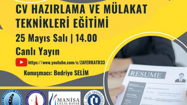 Öğrenci ve mezunlara CV Hazırlama ve Mülakat Teknikleri eğitimi