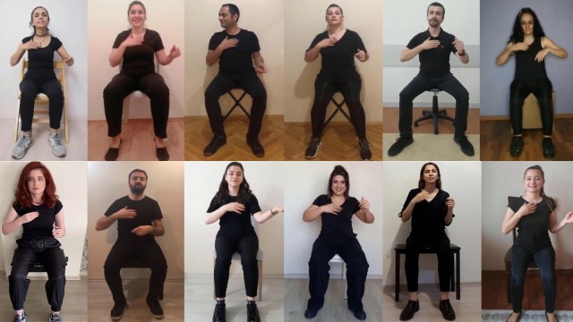 Öğretmenlerden beden diliyle Kalenin Bedenleleri türküsü