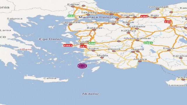 Oniki Adalarda 4.0 büyüklüğünde deprem meydana geldi