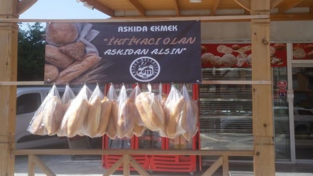 Ortacada askıda ekmek seferberliği
