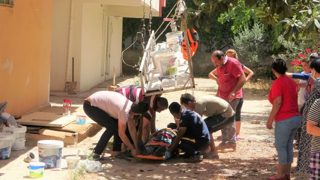 (Özel) Boya ustası mesaisinin ilk gününde ölümden döndü