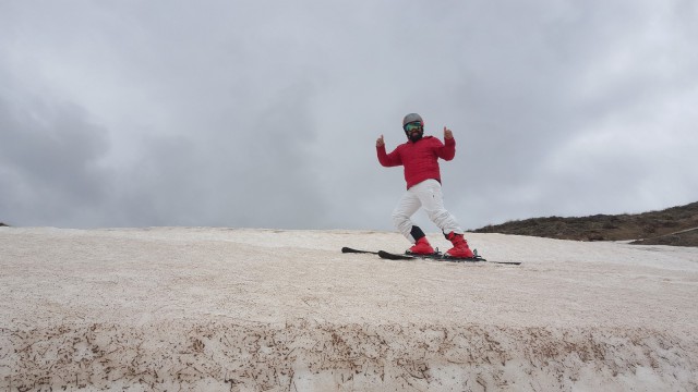 (Özel haber) Mayıs ayında kayak keyfi