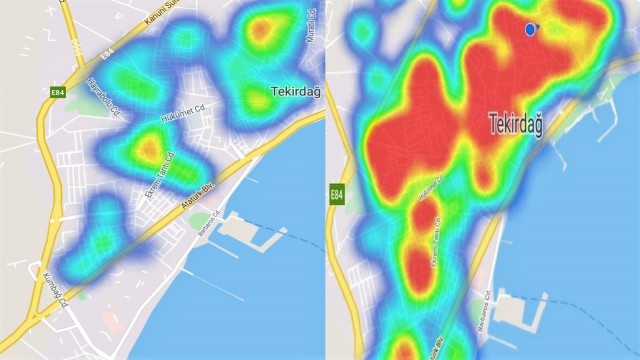 (ÖZEL) İstanbul ile yarışan Tekirdağda harita kırmızıdan yeşile döndü