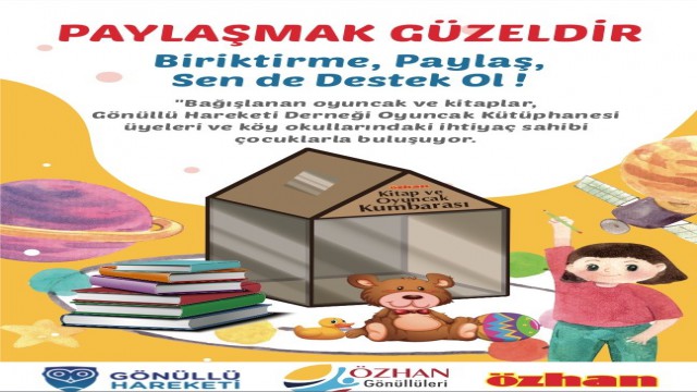 Özhan Marketler zincirinden kitap ve oyuncak bağışı kampanyası