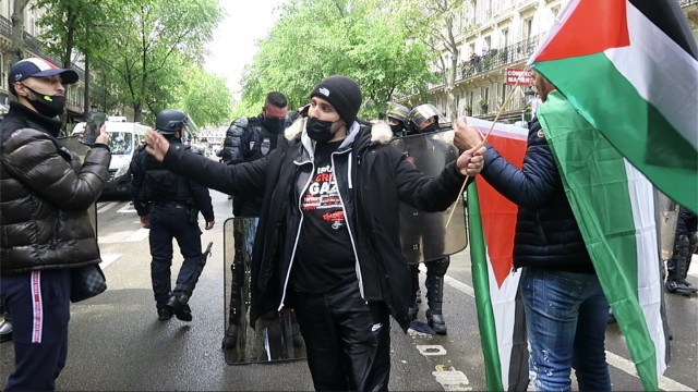 Pariste Filistine destek gösterisi