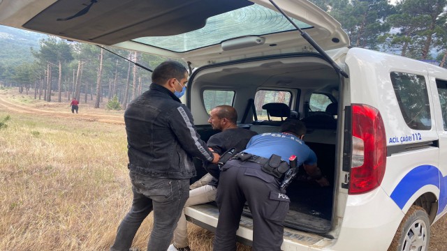 Pozantıda ormanı yakan şahıs suçüstü yakalandı