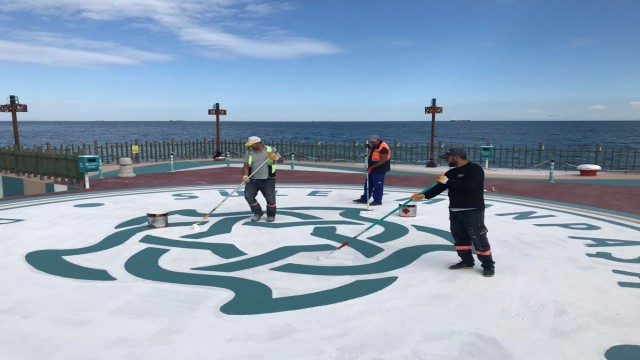 Rumeli İskelesinde yaza hazırlık çalışmaları başladı