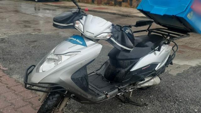 Samsunda motosiklet devrildi: 1 yaralı