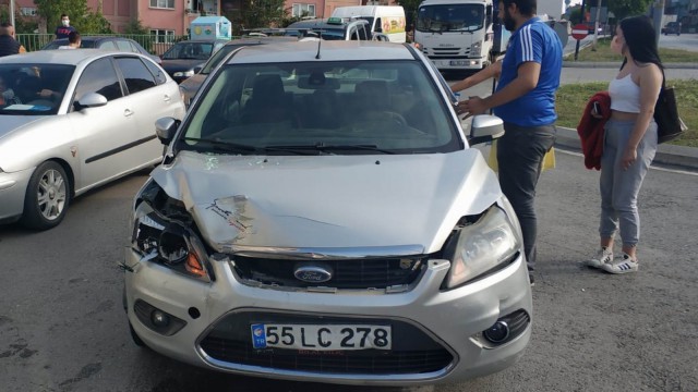 Samsunda trafik kazası: 1 yaralı