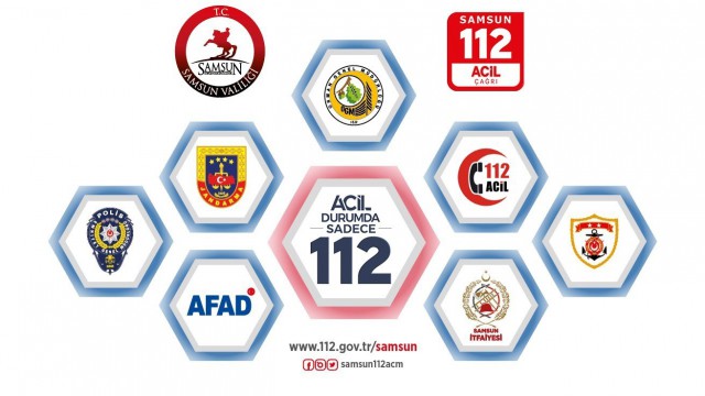 Samsunda tüm acil çağrı numaraları 112de birleşti