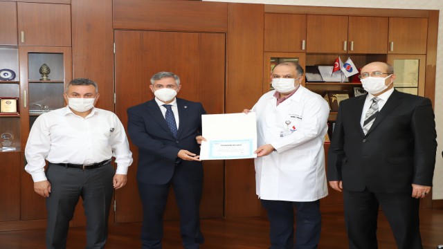 SANKO Üniversitesi Hastanesine SGKdan teşekkür belgesi