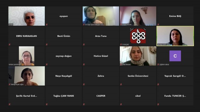 SANKO Üniversitesinde Hemşire adayları ile online söyleşi