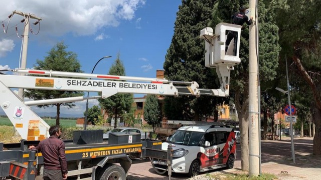Şehzadeler Belediyesi 22 mahallenin ses ve güvenlik sistemlerini yeniledi