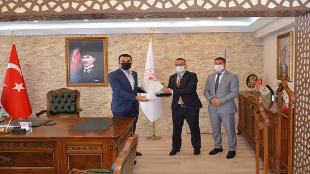 SGK heyetinden Kaymakam Çelike ziyaret