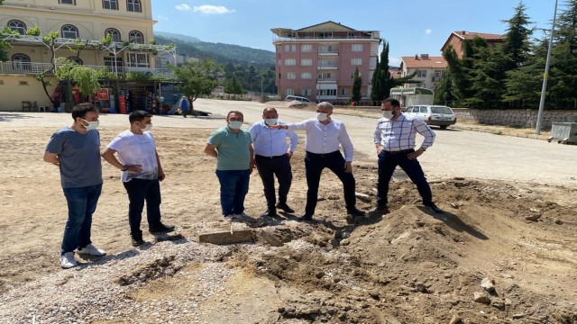 Simavın caddeleri şantiyeye döndü