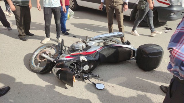 Sungurluda motosiklet kazası: 1 yaralı