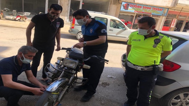 TDP ve trafik ekipleri vatandaşları motosiklet hırsızlarına karşı uyardı