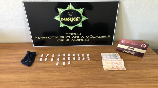 Tekirdağda 1 kişi uyuşturucuyla yakalandı