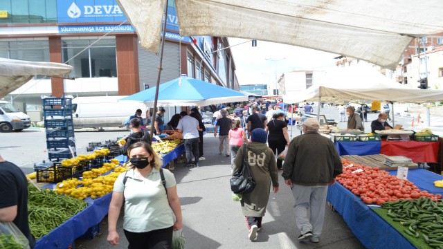 Tekirdağda pazarlar açıldı