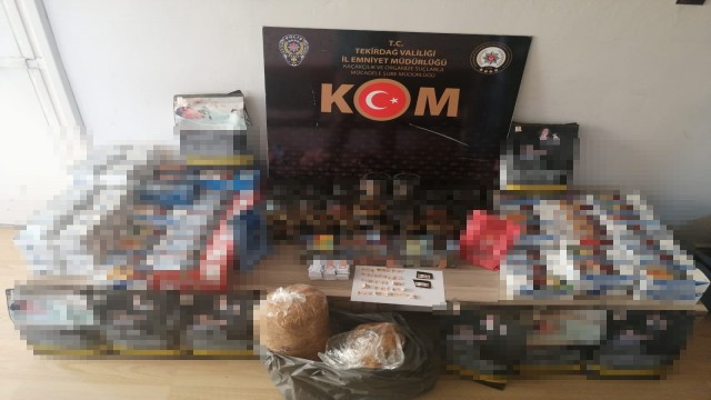 Tekirdağda tütün operasyonu