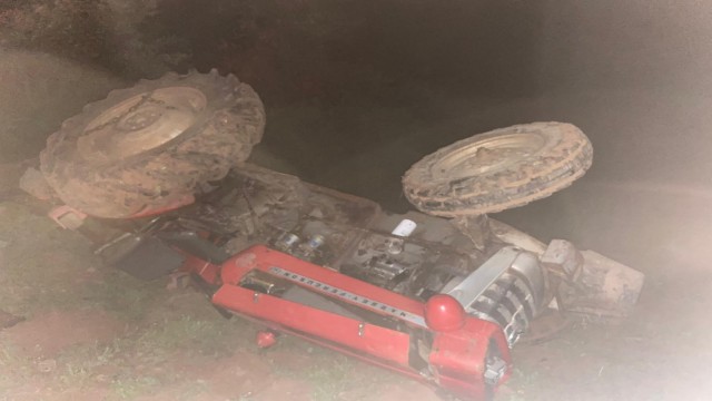 Traktör kazasında bir kişi hayatını kaybetti