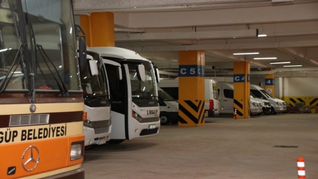 Ürgüpte yenilenen kapalı otopark hizmete girdi